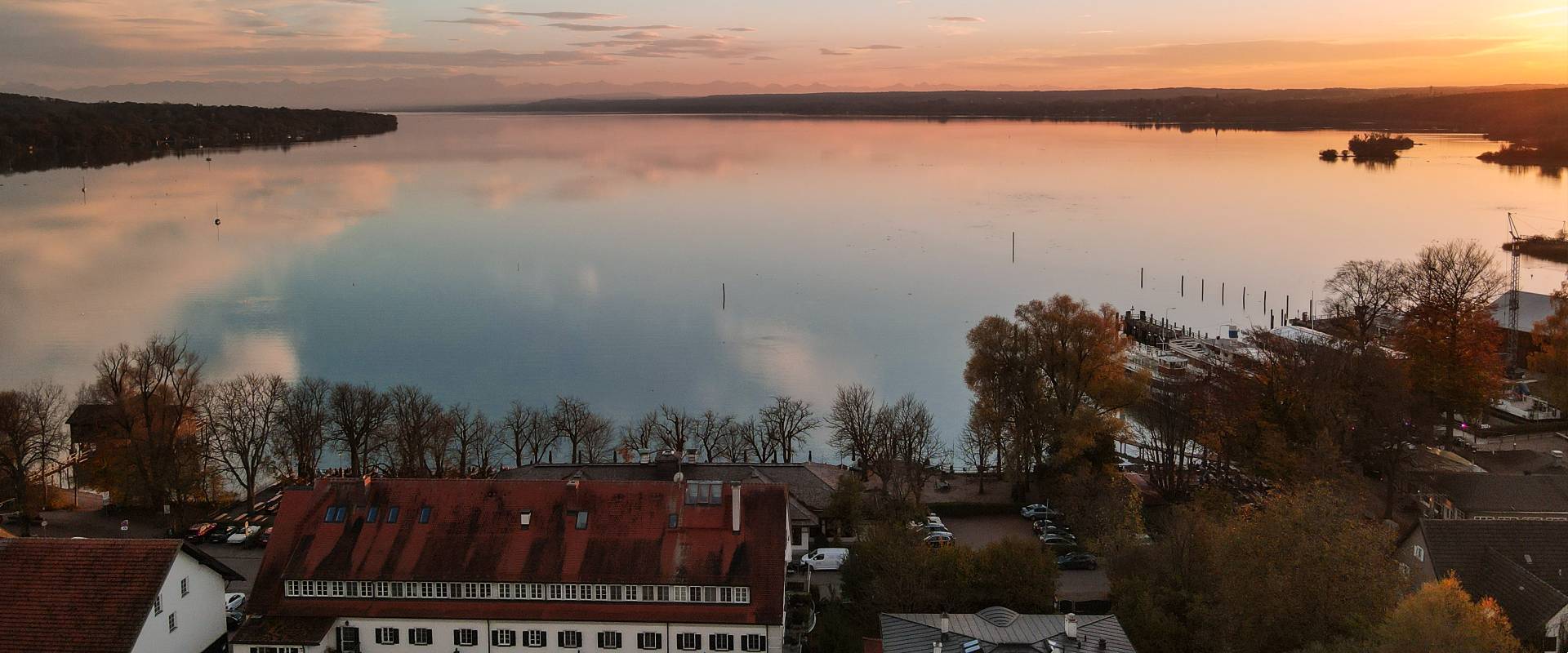 Stegen am Ammersee Luftaufnahme mit der Drohne